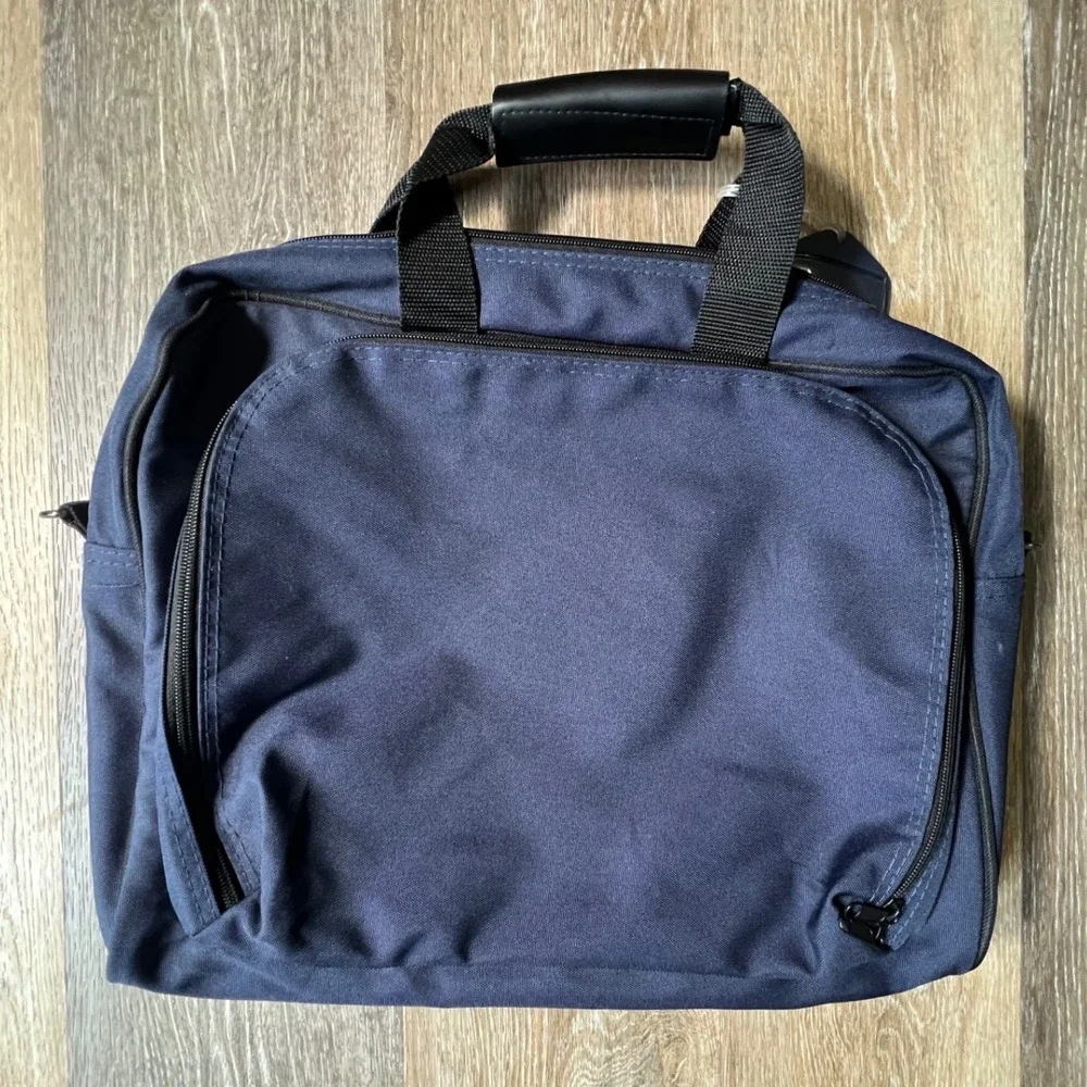 Traveler US Naval Academy Briefcase Unisex OS Navy Blue USNA Laptop Bag 3854